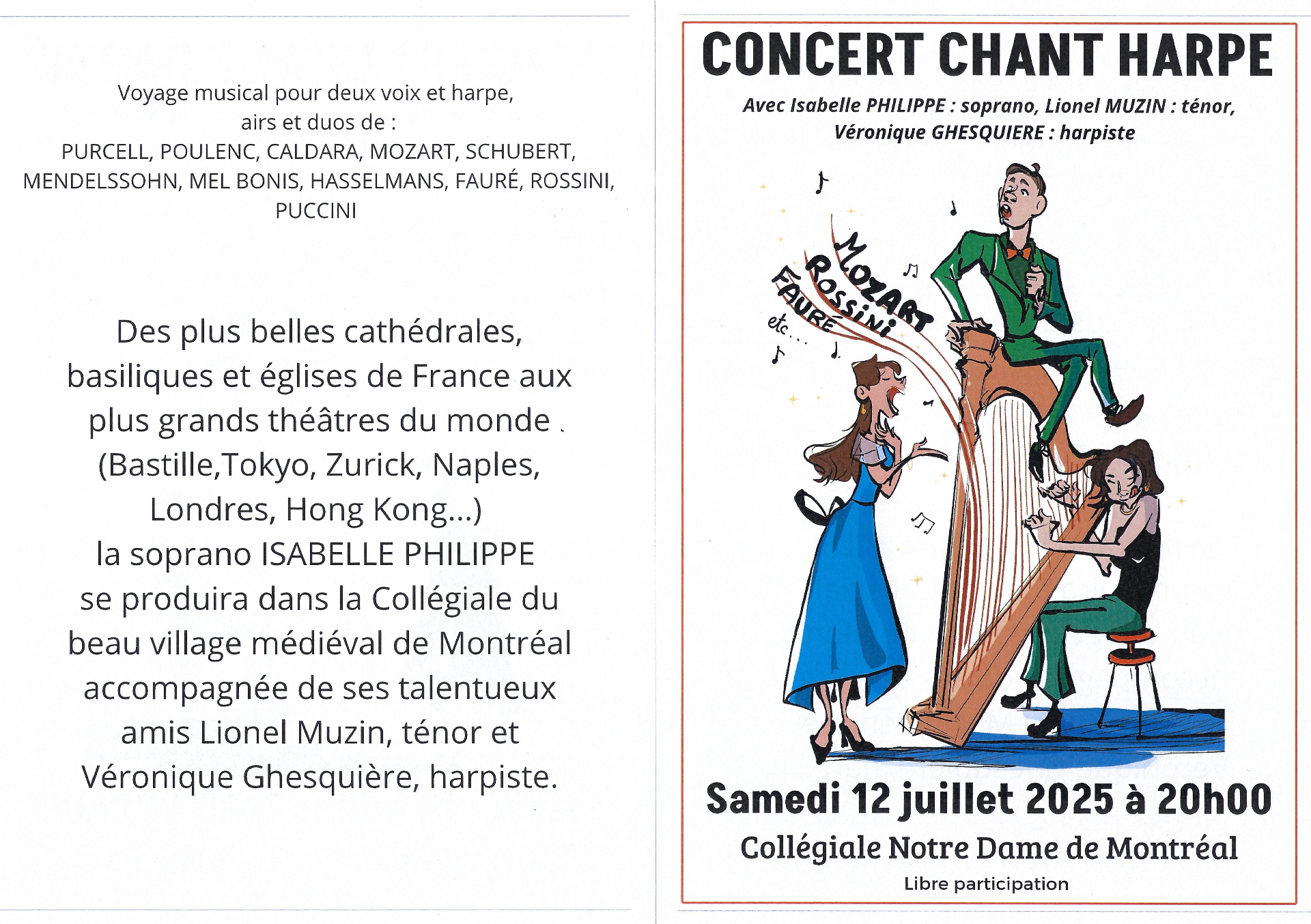 Concert à la Collégiale Notre Dame